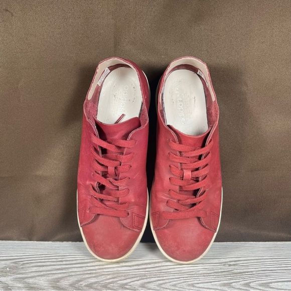 Adidas Stan Smith Nude Burgundy Low Top Sneaker Casual Shoe Womens 7 - Picture 7 of 8